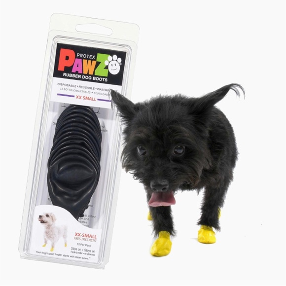 PawZ Rubber Dog Boots. In Original Packaging. Retails for $16.99 - Picture 2 of 3